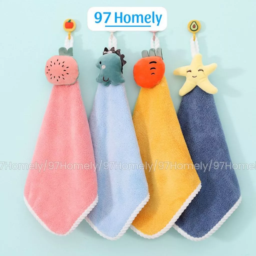 Khăn Lau Tay Nhà Bếp Treo Tường 97HOMELY Hình Hoa Quả Dễ Thương DT250401801