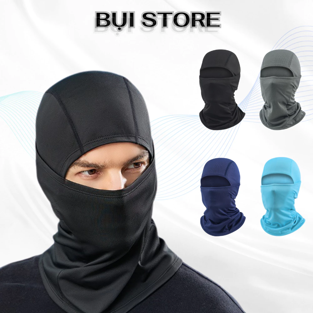 Khăn trùm đầu niza cao cấp 3in1, thun hút mồ hôi , Khăn phượt trùm đầu phượt niza X1
