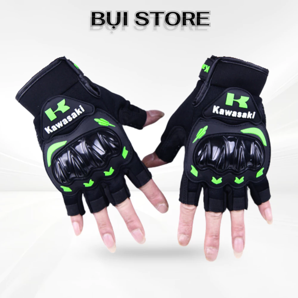 Bán sỉ - Găng tay KAWA cụt ngón có gù, bao tay SAKI motor thể thao, xe đạp, xe máy, motor pkl, tập gym, tập tạ
