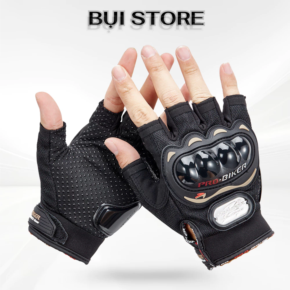 Găng Tay Bảo Hộ Chống Nắng Hở Ngón Probiker Cao Cấp,  Bao Tay Đa Năng Nam Nữ Lái Xe Máy, Xe Đạp, Moto, Du Lịch Phượt