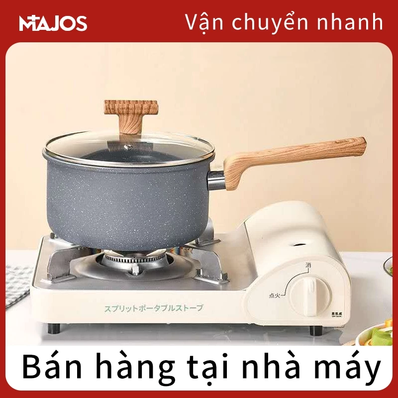 Nồi nấu 16/18cm Nồi tuyết Nhật Nồi sữa Nồi đựng thức ăn cho bé cao cấp