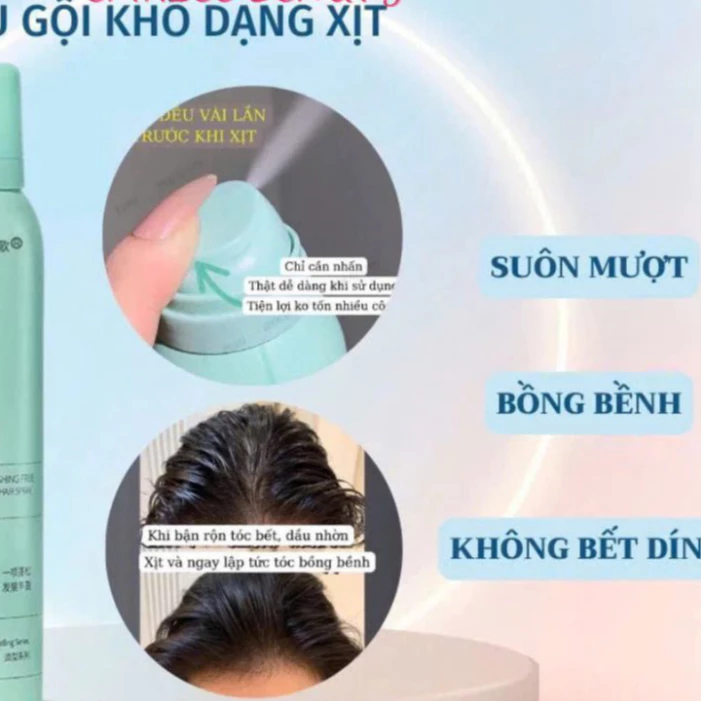 Dầu gội đầu khô LIFUSHA hàng nội địa trung, làm suôn mượt tóc, hương thơm khuyến rũ DG2