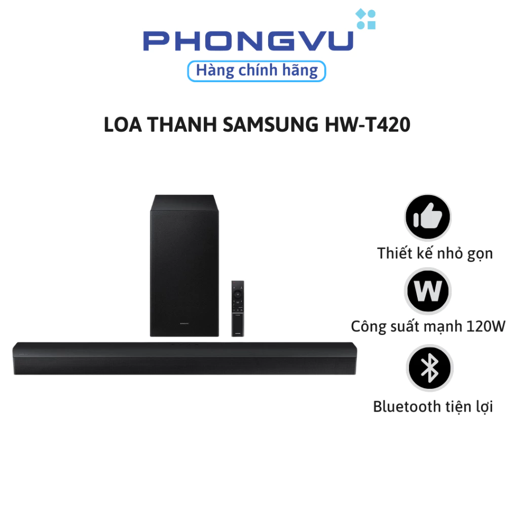 Loa thanh Soundbar Samsung HW-T420 - Chính hãng Samsung Việt Nam - Bảo hành 12 tháng