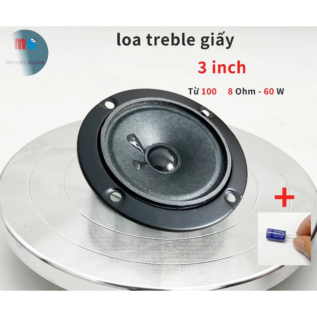 （GIÁ TRẢI NGHIỆM)Loa Treble Giấy 3 Inch Từ Kép Tép Cho Loa Nhạc Va Kéo Karaoke 4 Ohm 30W (Giá 1