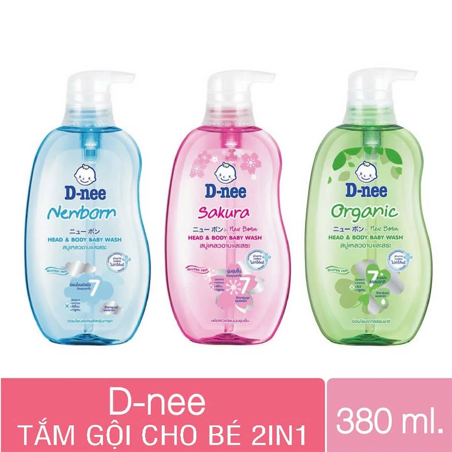Sữa tắm gội D-nee thái lan cho bé - 380ML