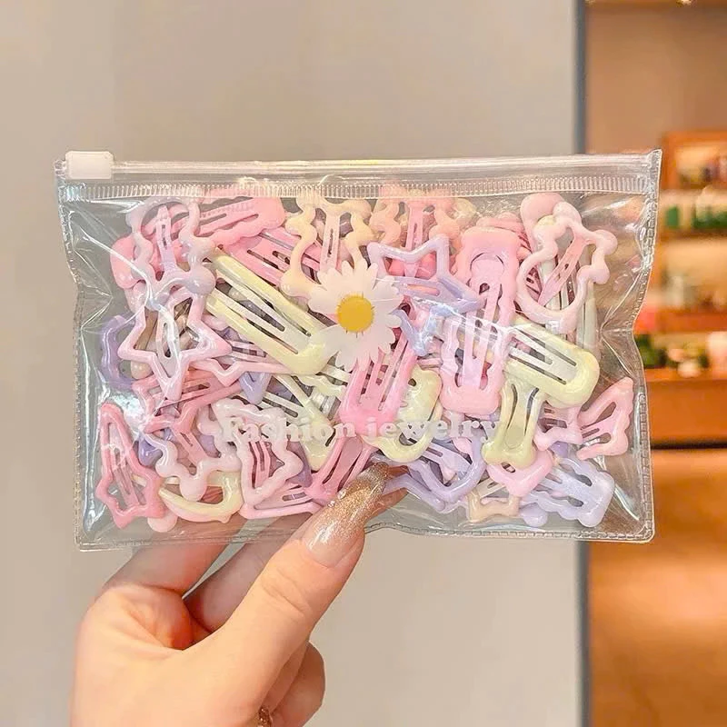 Túi 32 kẹp tách hình ngôi sao nhiều màu - Kẹp tóc cho bé gái siêu dễ thương xinh xắn - HieuAnh.Shop