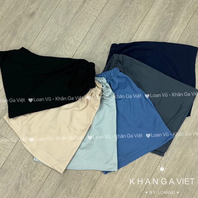 Quần xông hơi spa nam nữ chất liệu COTTON TỔ ONG