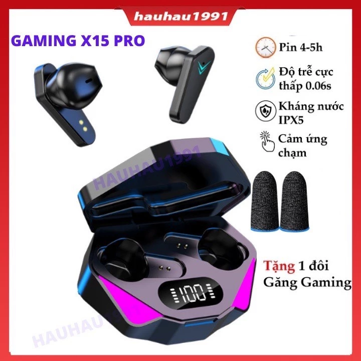 Tai nghe Gaming X15 / G11 PRO Tws Bluetooth 5.0.Tai nghe chơi game bluetooth, Không dây có mic