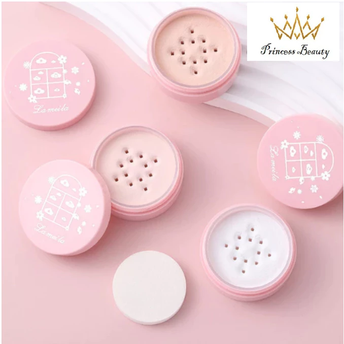 Hộp phấn phủ PRINCESS BEAUTY - kiềm dầu lâu trôi, mỏng nhẹ cho da