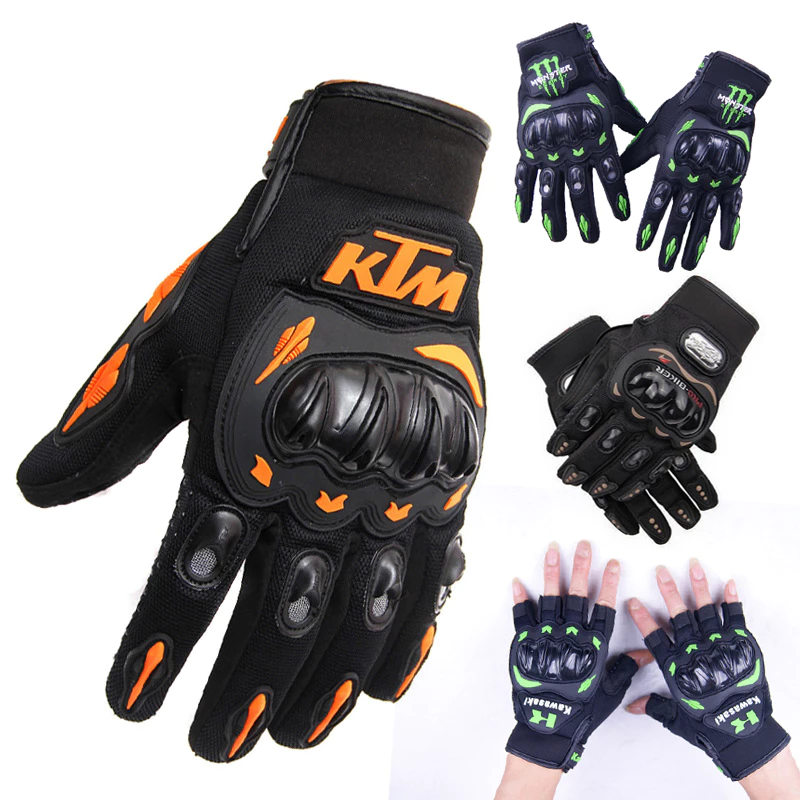Găng Tay Dài Ngón Có Gù Bảo Vệ ProBiker, Mons, KTM, Probiker Găng Tay Phượt Bảo Hộ Cao Cấp Có Đệm Mút Chống Trơn
