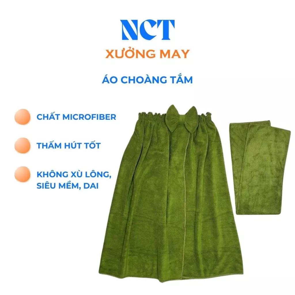 Váy quây chất Microfiber dùng cho spa, salon, khách sạn, áo tắm , mềm mại, không xù - NCT