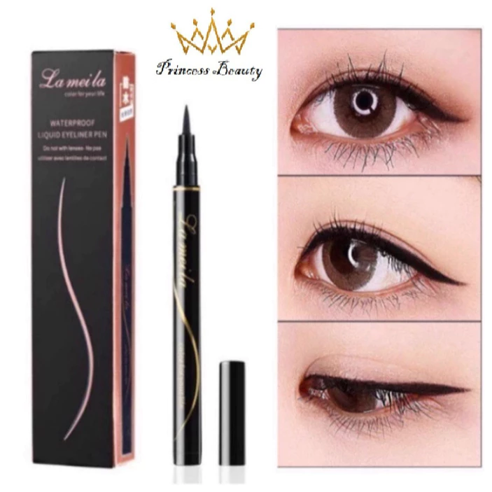 Bút kẻ mắt nước dạng lỏng đầu mảnh, bền màu, chống nước, lâu trôi, đường kẻ sắc nét, quyến rũ, siêu xinh Princess Beauty