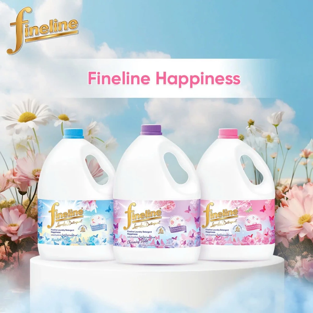 (TRỢ GIÁ) Nước Giặt Fineline Thái Lan Can 3000ml- Nước giặt xả quần áo chính hãng Công ty Đại Thịnh..... ..