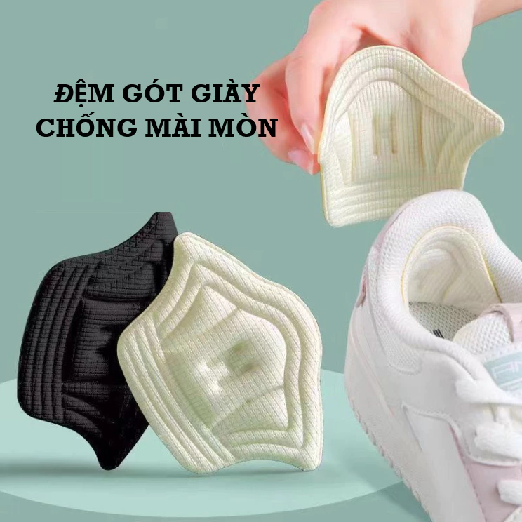 Miếng dán gót giày chống mài mòn, miếng đệm gót giày thể thao chống rộng có thể thay đổi kích cỡ