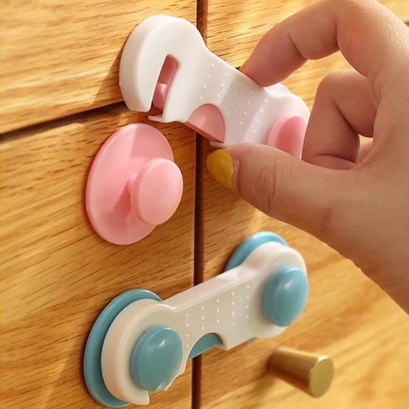 Set 5 Khoá chốt cài tủ lạnh, tủ đồ, ngăn kéo an toàn cho bé 88254 Giao Hàng Nhanh