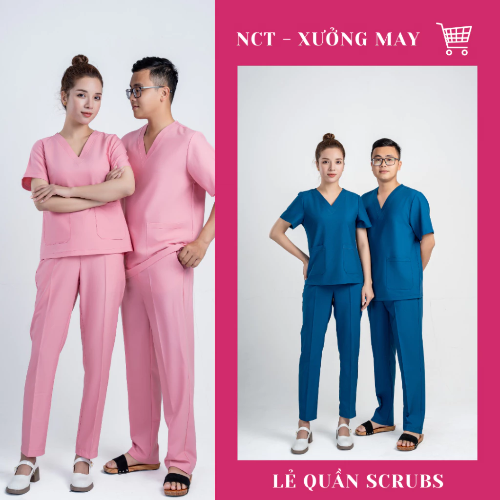 [LẺ QUẦN] Quần Scrubs Bác Sĩ, quần áo phòng mổ, đồng phục phẫu thuật, spa Cotton lạnh