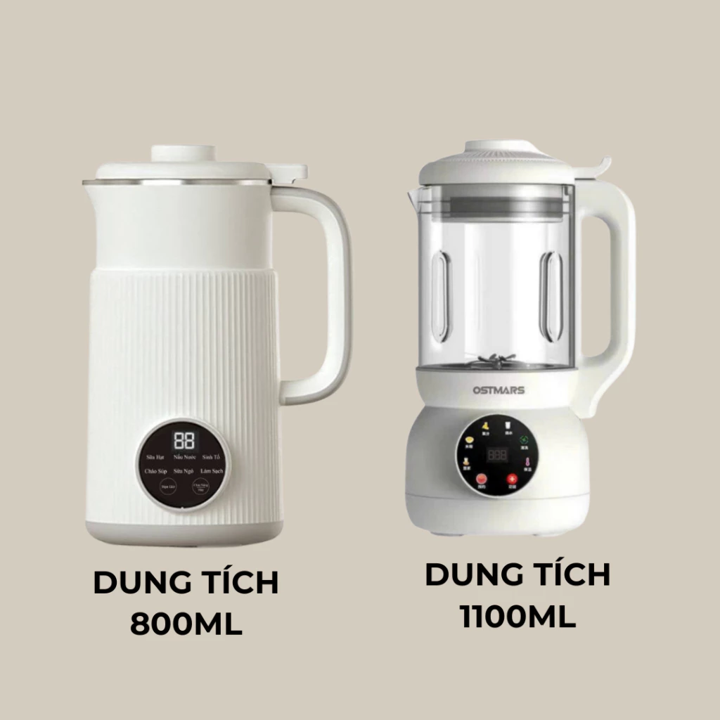 [Bản Tiếng Việt] Máy Làm Sữa Hạt Ostmars Đa Chức Năng Công Suất 600W BH12 Tháng