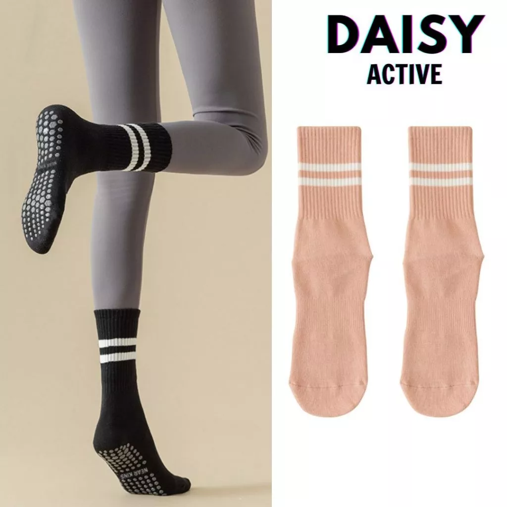 DAISY ACTIVE Tất chống trượt tập Yoga co giãn thoáng khí,thấm hút mồ hôi tốt mang lại cảm giác thoải mái khi tập luyện