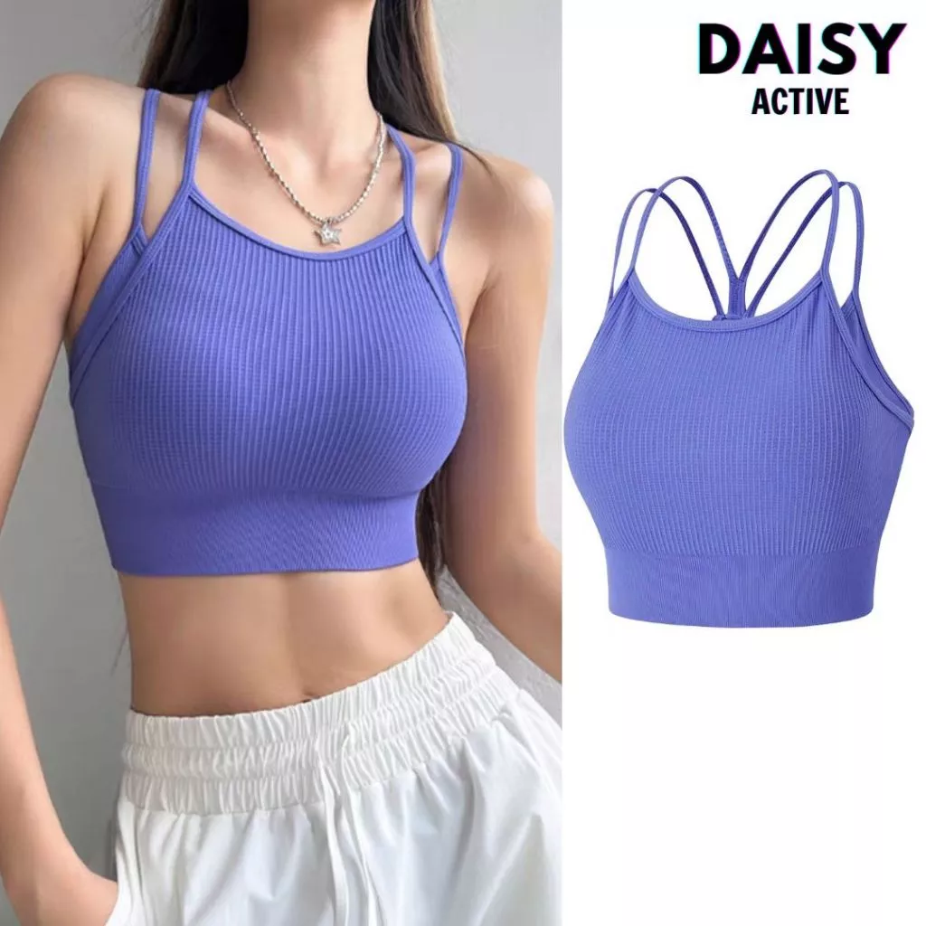 DAISY ACTIVE Áo bra thể thao nữ 2 dây đôi Chất liệu co giãn 4 chiều,mềm mịn,thấm hút mồ hôi nhanh mang đến sự thoải mái