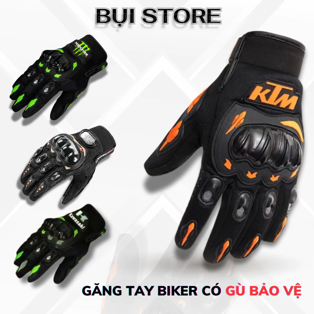 Găng Tay Đi Xe Máy Chống Nắng Có Gù Bảo Vệ ProBiker, Kaizter - Hàng cao cấp đủ size nam nữ