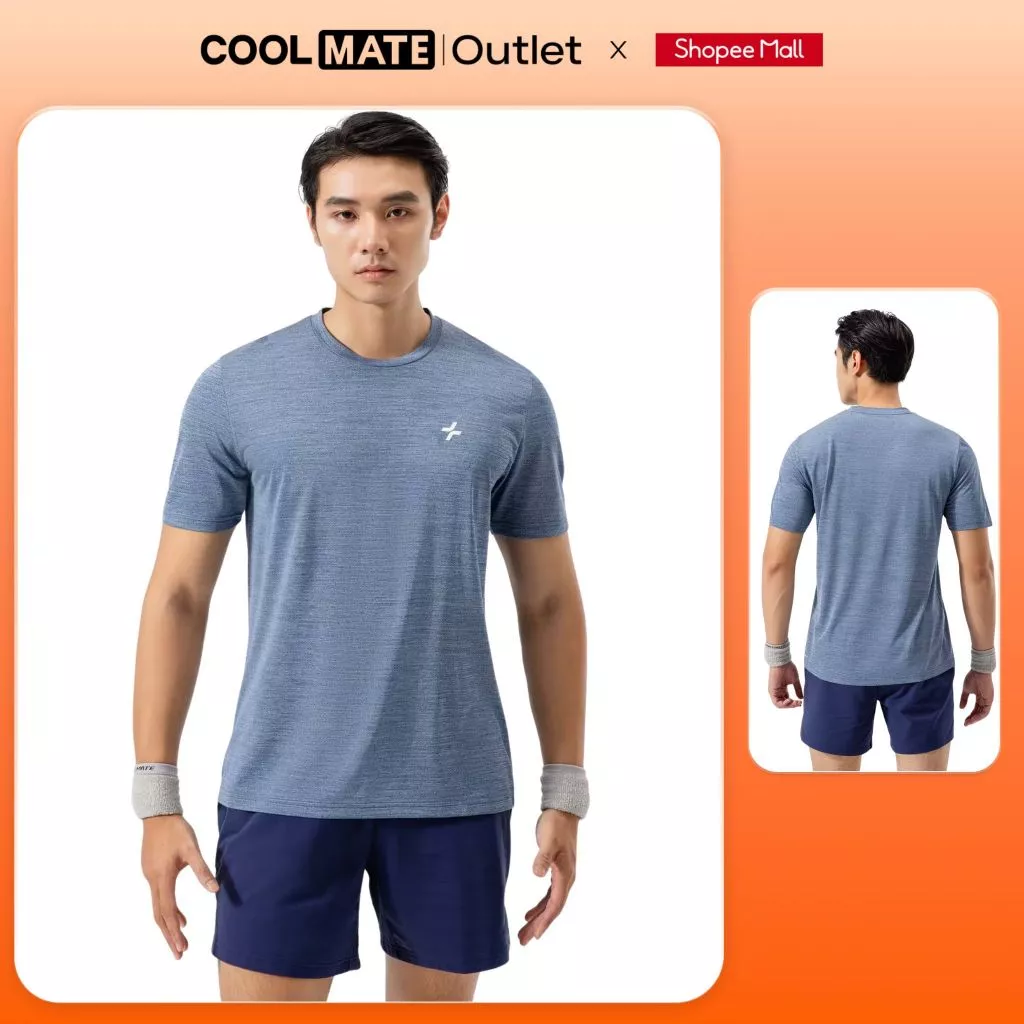 Áo Thun Nam Thể Thao Melange Exdry ThoángKhí,Không Gây Ngứa Coolmate