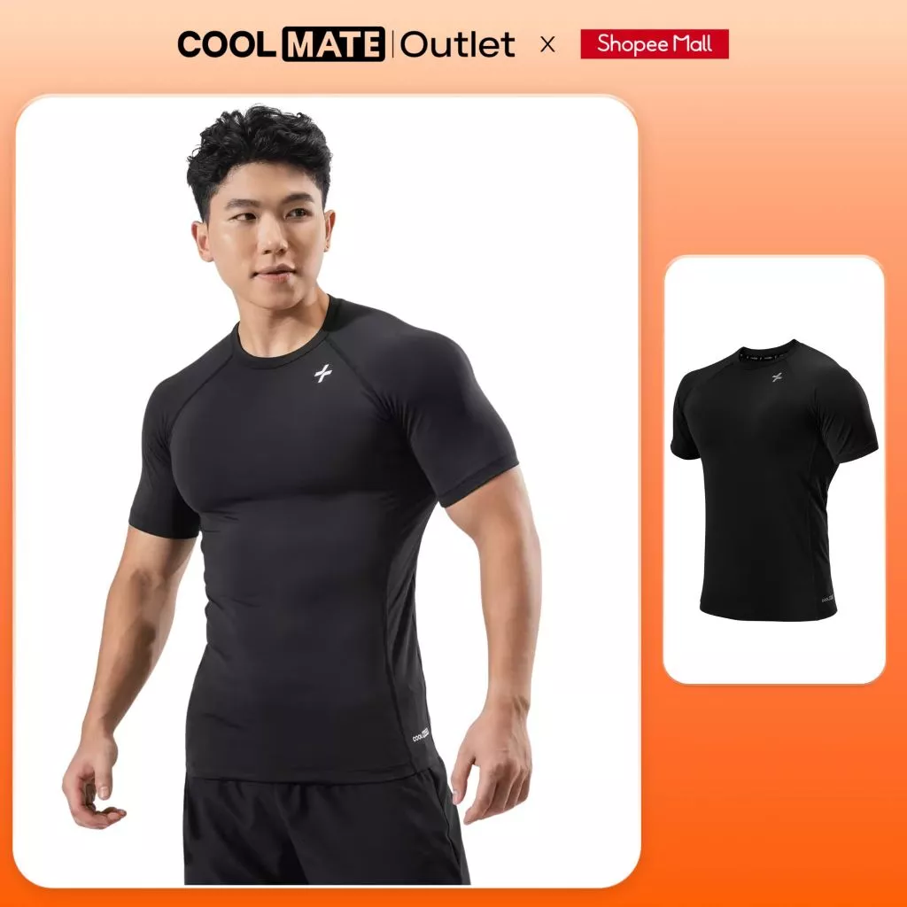 Áo Thun Gym Power thể thao dáng Tights nhanh Khô thoáng Khí co giãn 4 chiều -Coolmate