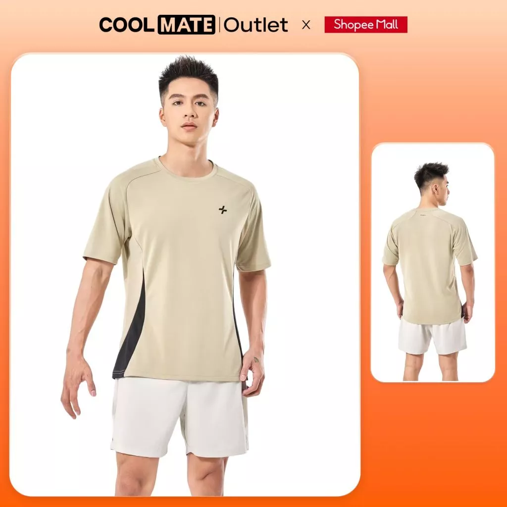 Áo Thun Nam Thể Thao Promax Sideflow NhanhKhô, Thấm hút Coolmate