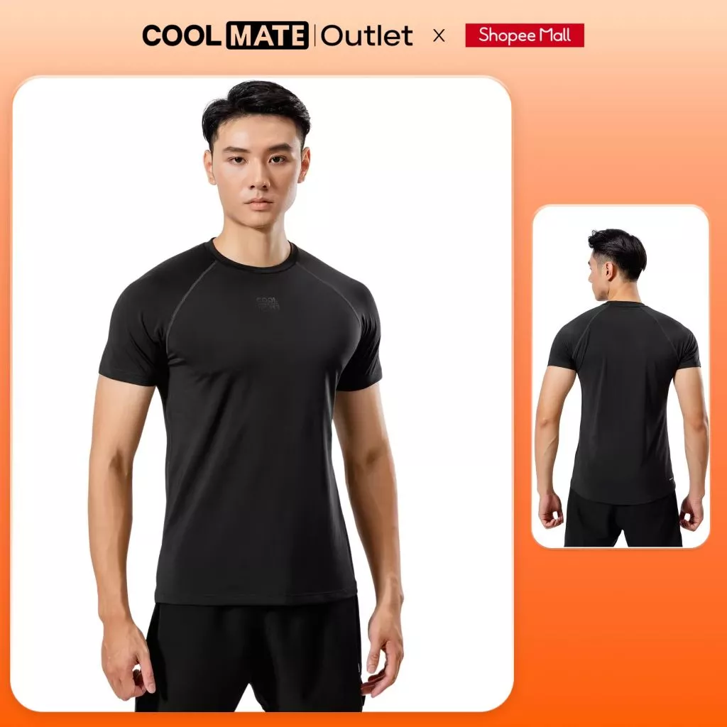 [Coolmate -Không đổi trả] Áo Thun Nam Slim Fit 1952 Tập Gym Thể thao Thấm Hút, Nhanh Khô, Co giãn