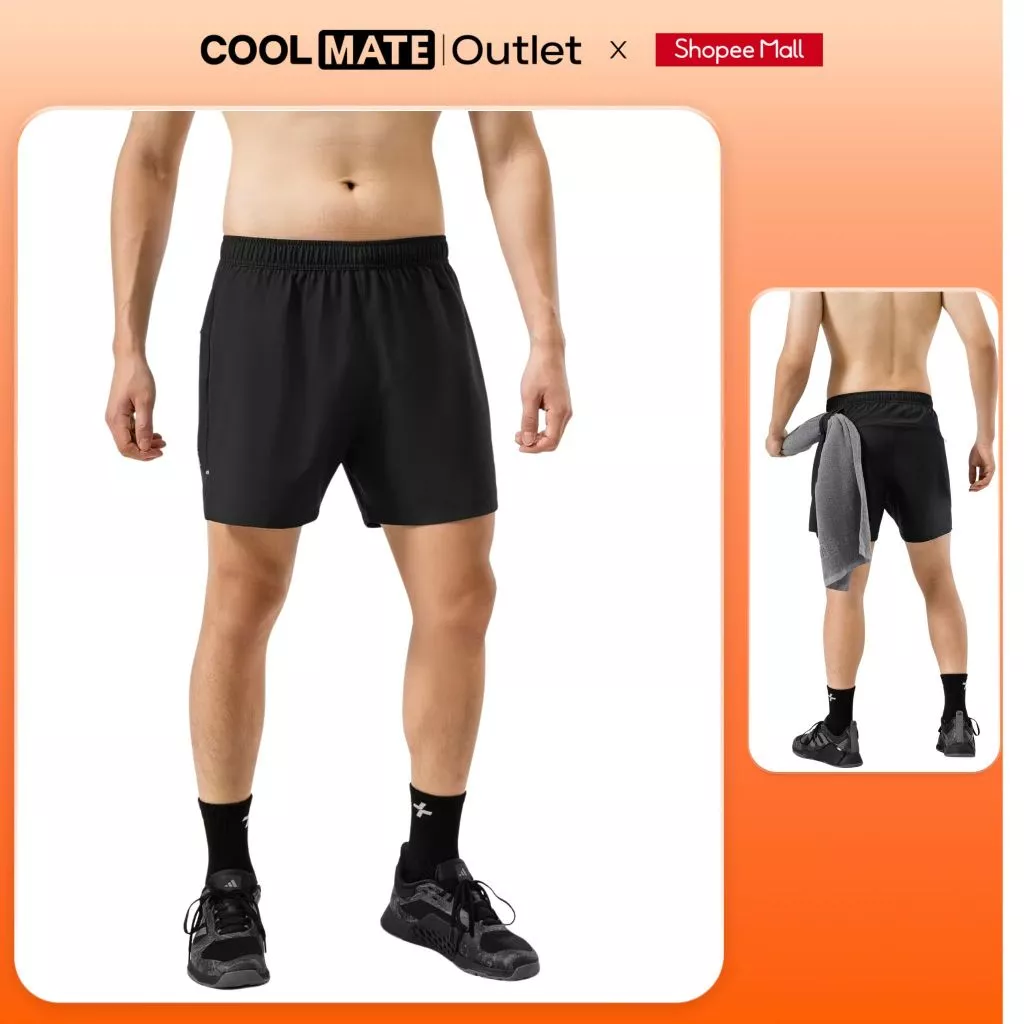 [Coolmate Outlet] [-không đổi trả] Quần Shorts Nam Tập Gym 5 inch Essentials Co giãn Thoải Mái