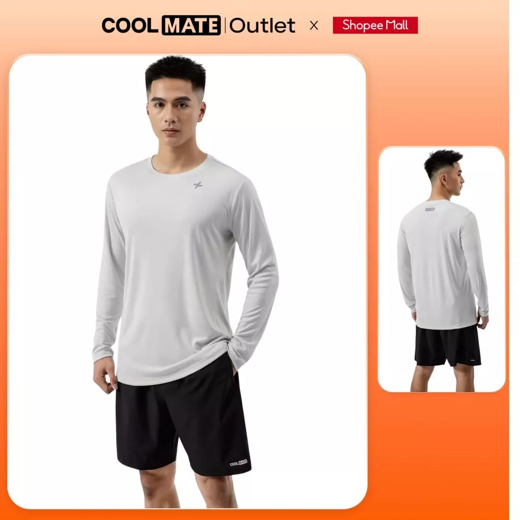 [Voucher 49%] [Coolmate Outlet-Không đổi trả] Áo Dài Tay Thể Thao Thu Đông Essential co giãn giữ ấm, giữ nhiệt