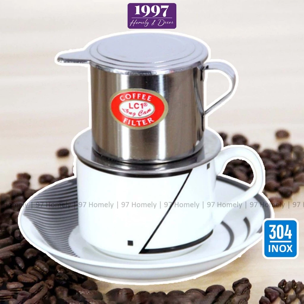 Phin Pha Cà Phê Inox Chống Gỉ 3 Chi Tiết Nhiều Kích Cỡ Pha Cà Phê Bao Ngon 97HOMELY DT260200401