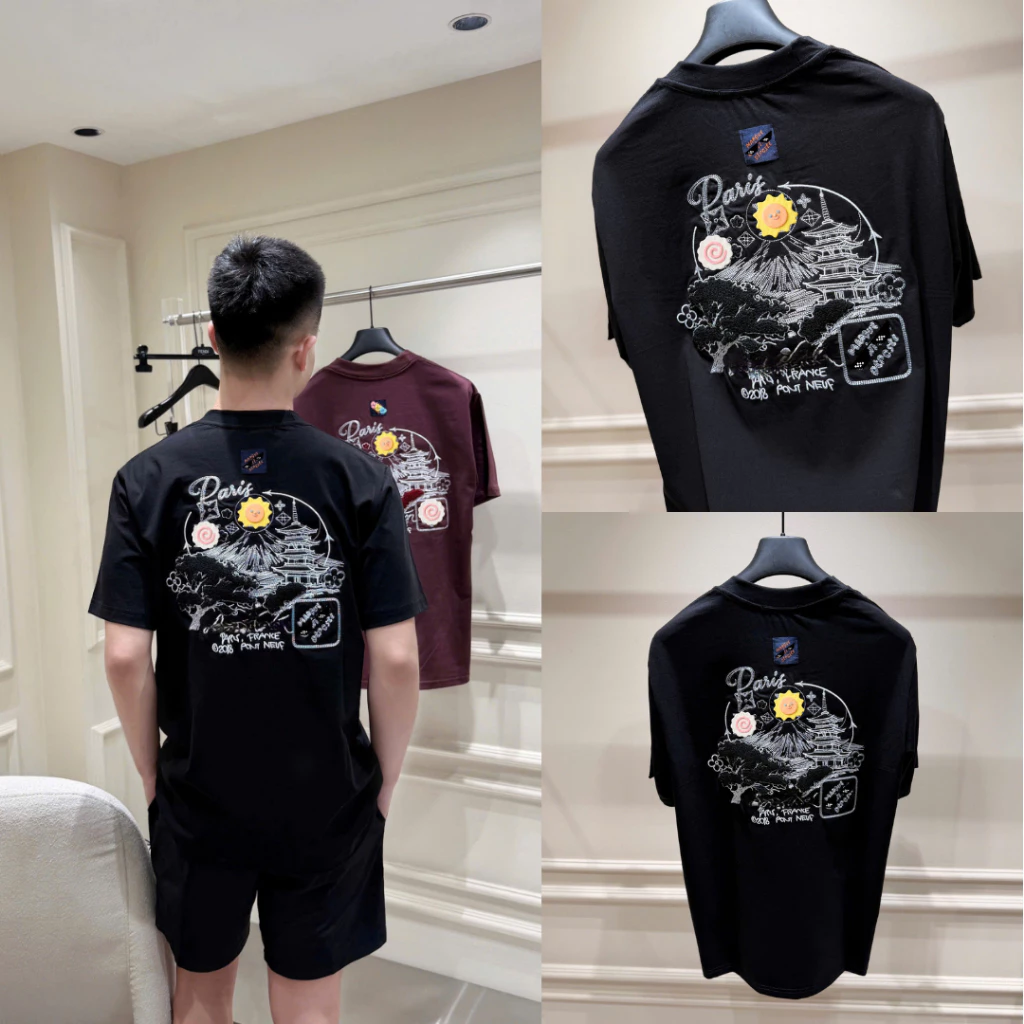 Áo Phông Nam Premium Chất Cotton Cao Cấp - Áo Thun Nam Nữ Thêu Ngôi HÀNG QC-2026-