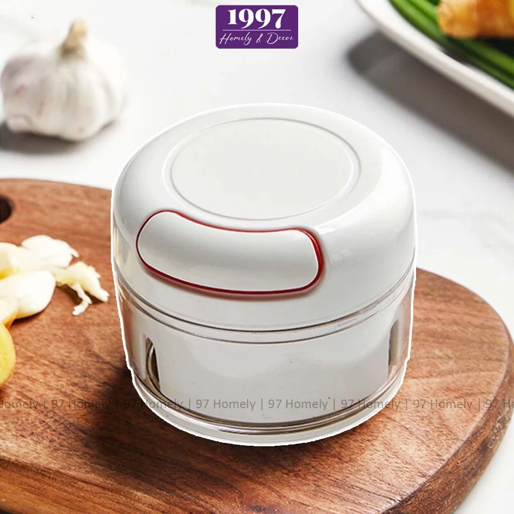 Xay Tỏi Ớt Kéo Dây 97HOMELY Cầm Tay Siêu Tiện Lợi Xay Nhuyễn Tỏi Ớt Thực Phẩm Giá Tốt