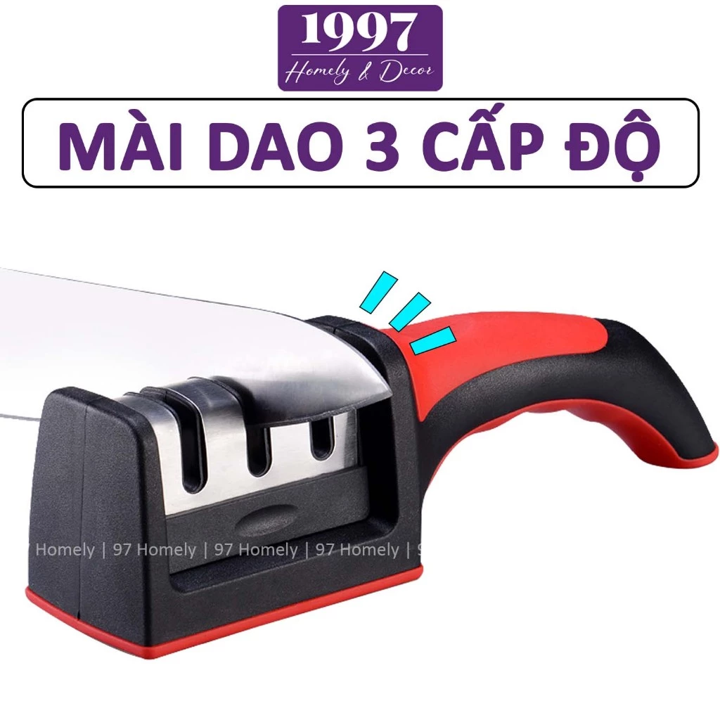 Mài Dao Kéo Đa Năng 3 Rãnh Mài 3 Cấp Độ Có Tay Cầm Thuận Tiện Bọc Inox Chống Gỉ 97HOMELY DT240300201