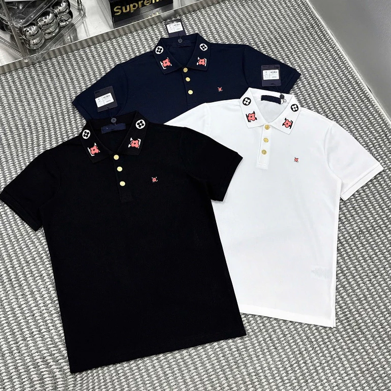 Áo Polo Nam Đính Logo Nhỏ Bên Ngực Cao Cấp - Áo Polo Nam Nữ Họa Tiết HÀNG QC-2026-