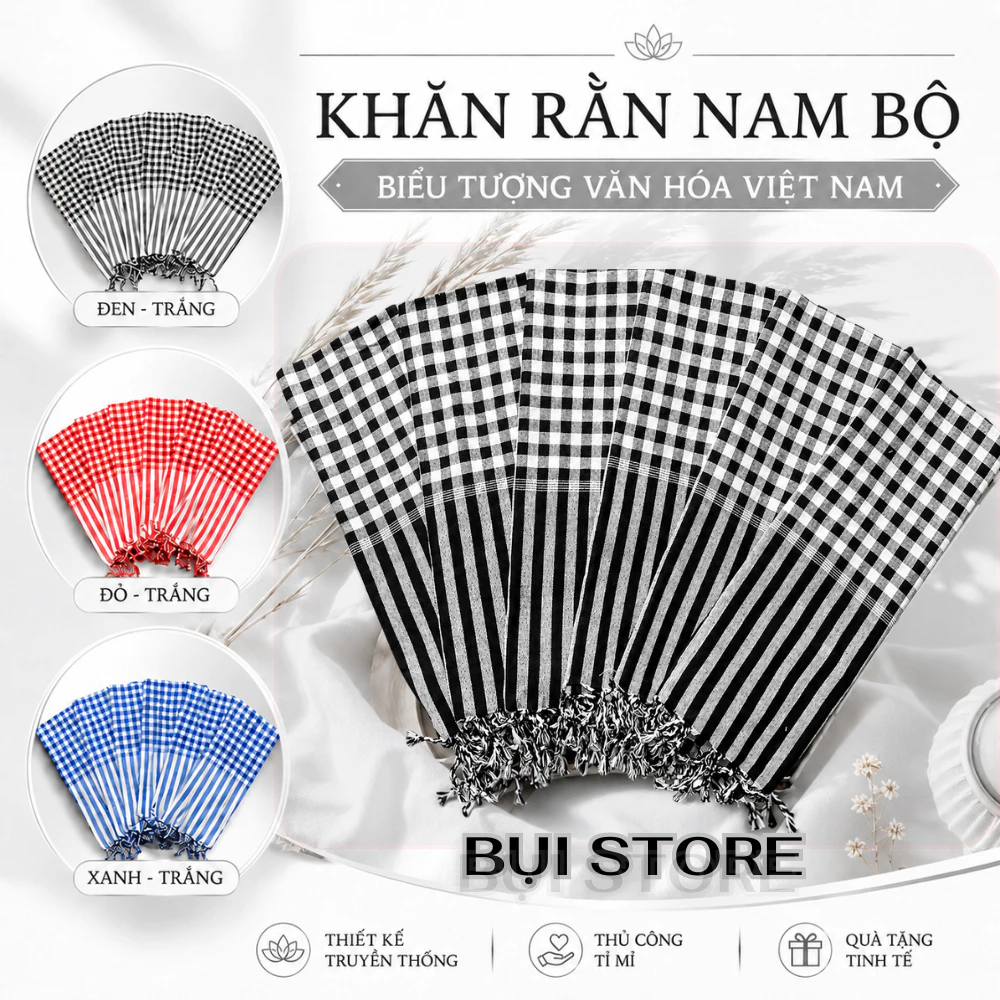 Khăn Rằn Nam Bộ Bản Lớn Nhất - Đi Phượt, Du Lịch
