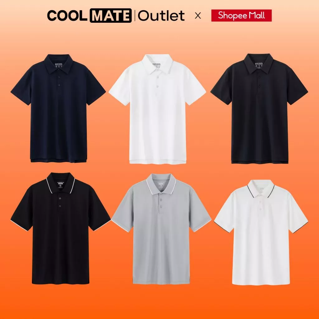 [Tặng giá đỡ điện thoại đơn 329k] BST Áo Polo Nam Coolmate Thoáng Mát, Khử Mùi, Chống tia UV