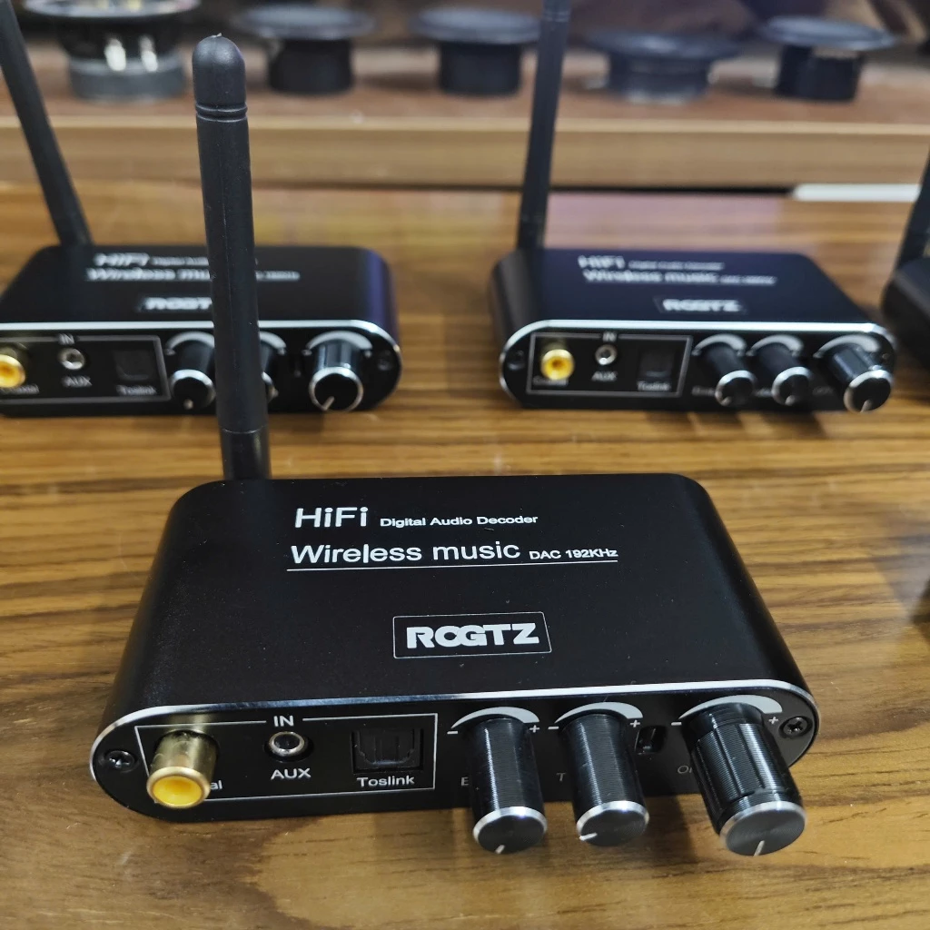 DAC ROGTZ R09 24bit / 192khz tích hợp BLT 5.0 OPT + AUX Tăng Giảm Bass Treble + Volum Có Rem