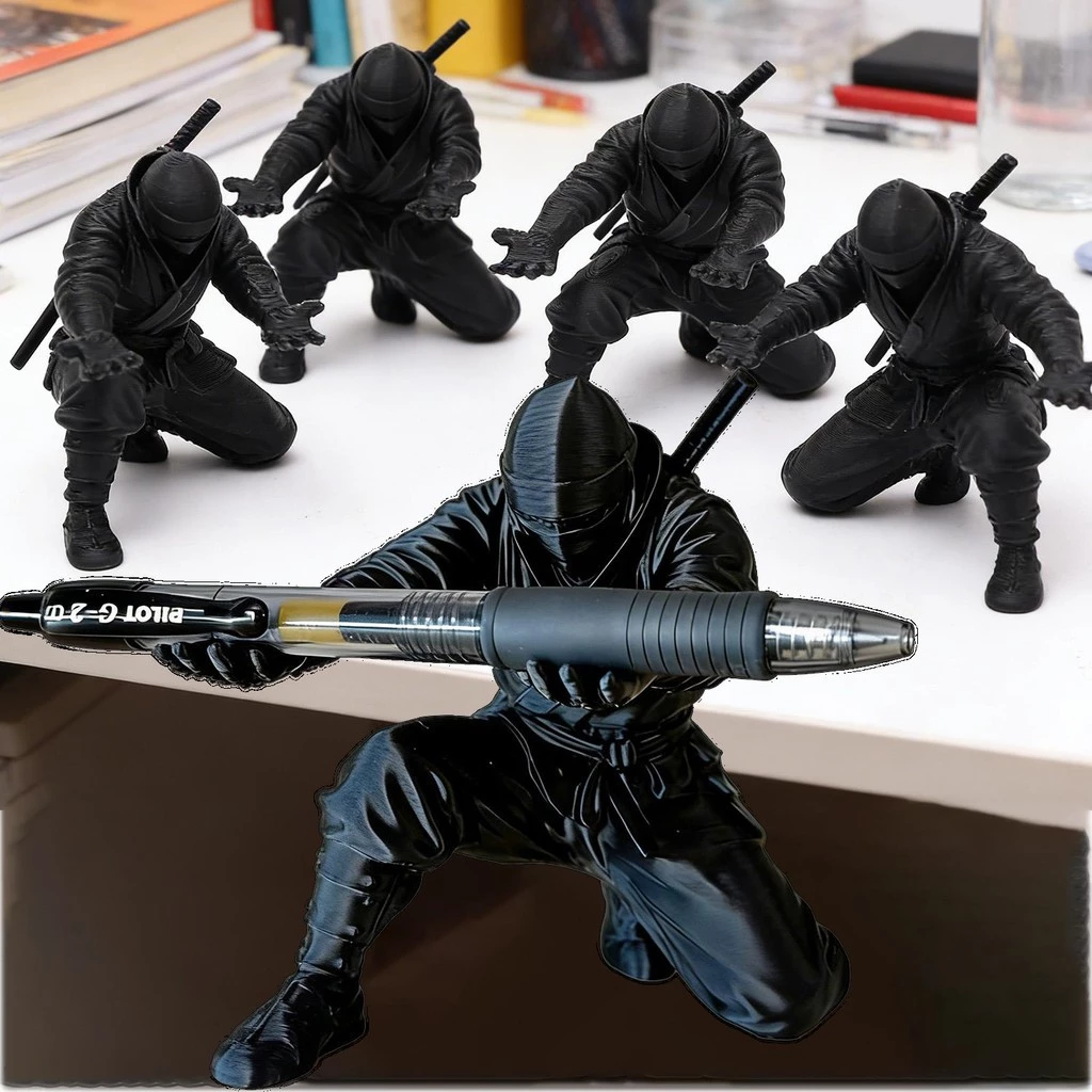 Giá đỡ bút Ninja , Ninja dâng bút in 3D sáng tạo độc lạ