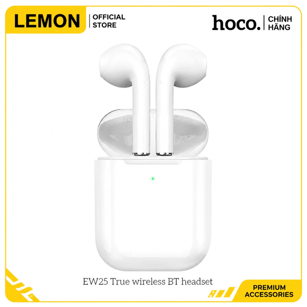 Tai Nghe Bluetooth Hoco EW25 TWS 5.3 Chính Hãng, Có Micro, Sử Dụng 4H - Âm Thanh Chất Lượng