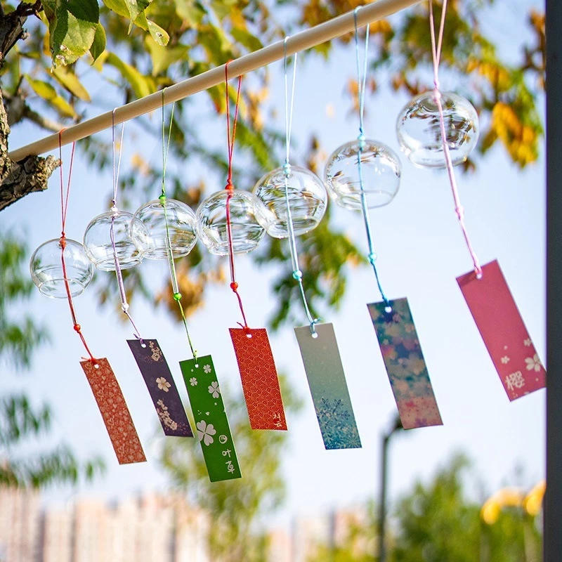 Chuông gió Furin thủy tinh decor trang trí nhà cửa phong cách Nhật Bản