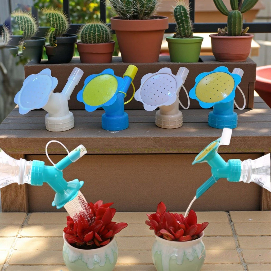 Combo 2 Vòi tưới cây 2 trong 1 nhựa PP lỗ phun mịn gắn chai truyền thống