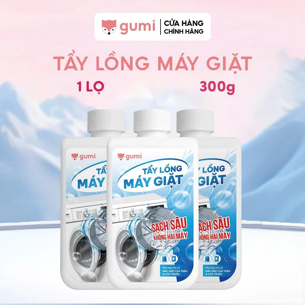 Bột Vệ Sinh Lồng Máy Giặt GUMI 300g Giúp Làm Sạch Sâu, Loại Bỏ Mảng Bám Và Vi Khuẩn