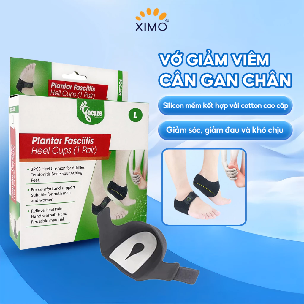 Vớ giảm viêm cân gan chân Plantar fasciitis bảo vệ gót chân silicon mềm kết hợp vải cotton LGYK05