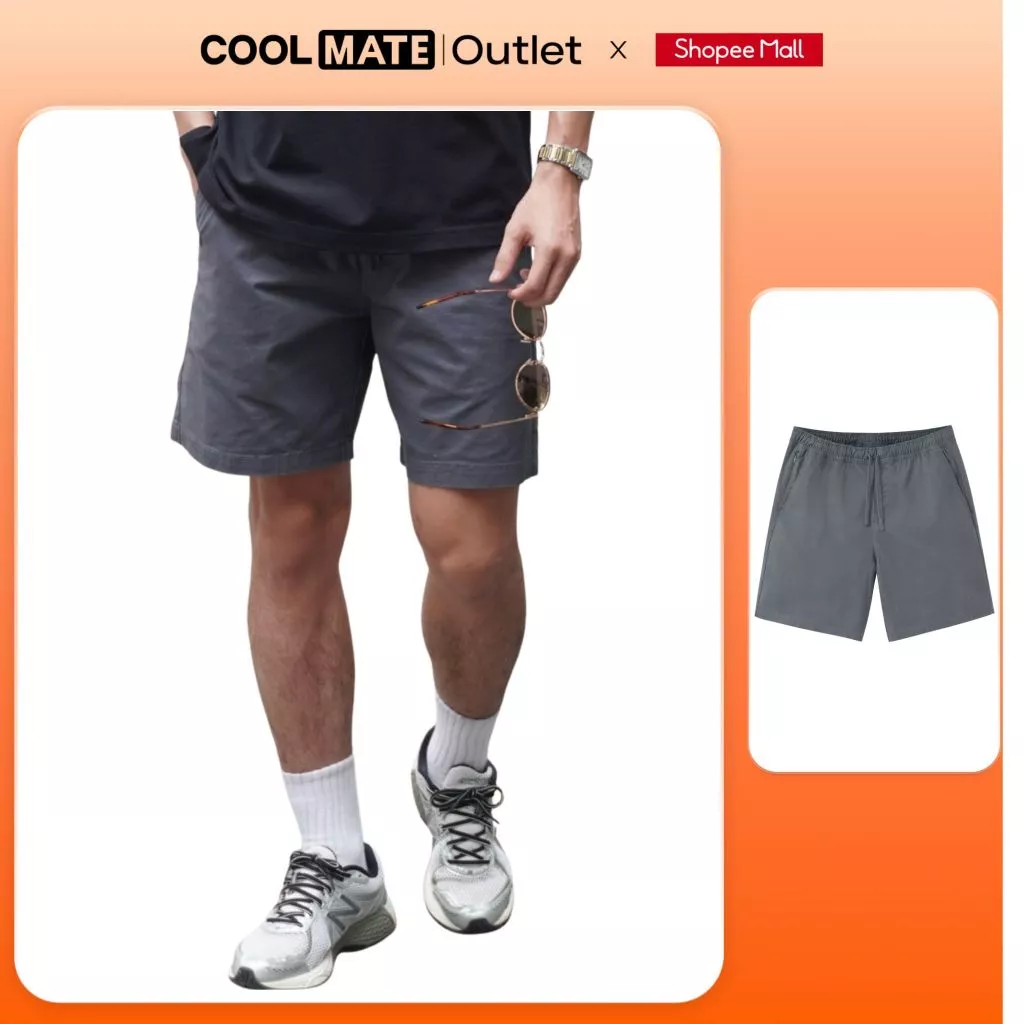 [Không đổi trả] Quần Short Nam Chino nam Coolmate 7inch Co giãn, Chống nhăn, Thoáng Khí
