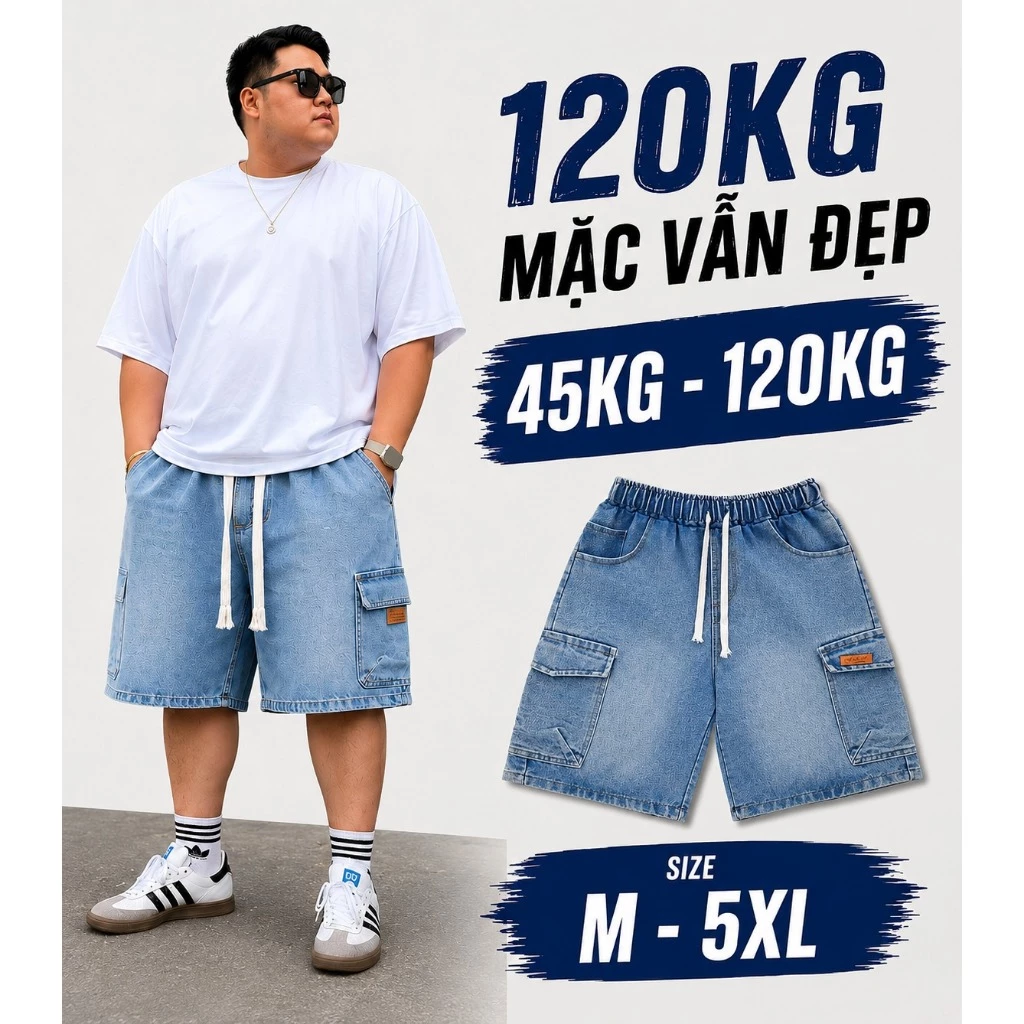 [ CÓ BIGSIZE ]Quần short jean nam nữ MH S2 Xanh Túi Hộp đa dạng mẫu mã năng động thoải mái