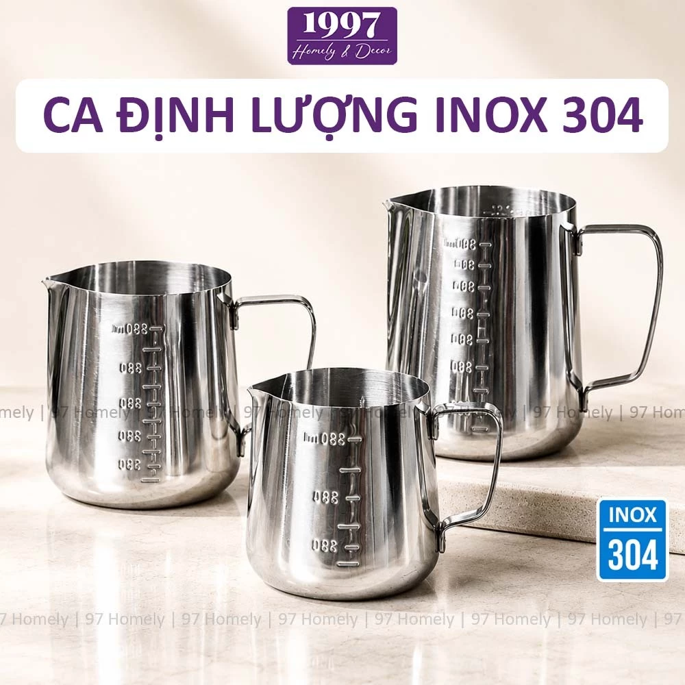 Ca Đong Định Lượng Inox 304 Chống Gỉ Có Vạch Chia Dung Tích Pha Chế Nhà Hàng 97HOMELY DT250900601