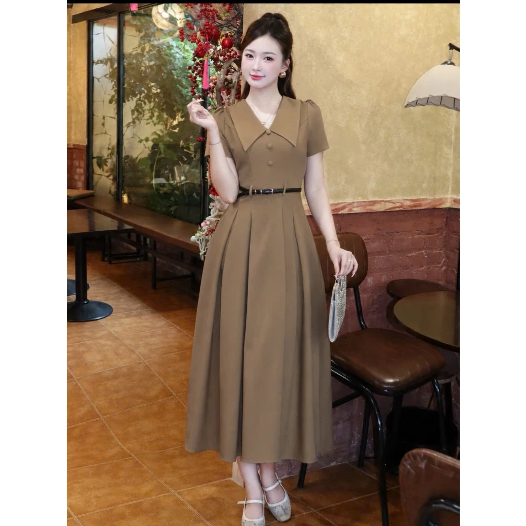 Rosy S28 (tặng kèm thắt lưng) váy thiết kế thanh lịch, sang trọng, phù hợp mọi sự kiện