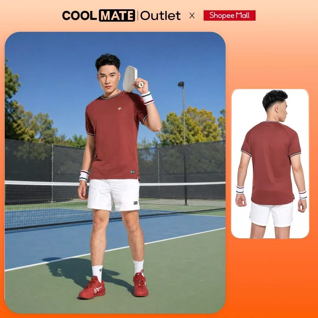 Áo Thun Nam Thể Thao, Pickleball, Tennis, Cầu lông Dink Shot Coolmate