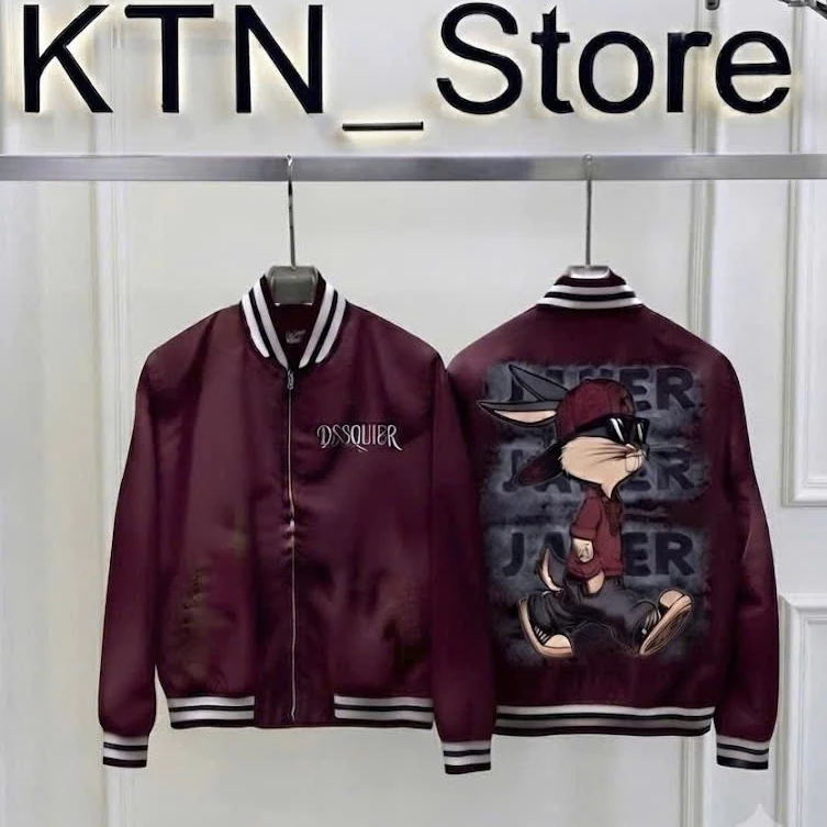 Áo Khoác Gió Bomber Nam Thỏ Jaker Logo Thêu Tỉ Mỉ Từng Đường Nét, Áo Boy Phố Chất Hàng QC HOTTREND